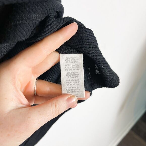 PJ Salvage NWT Women's Loungewear Textured Basics Tank Black Size L - Picture 4 of 6